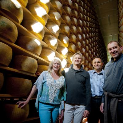 Parmigiano Reggiano bezoek met klanten